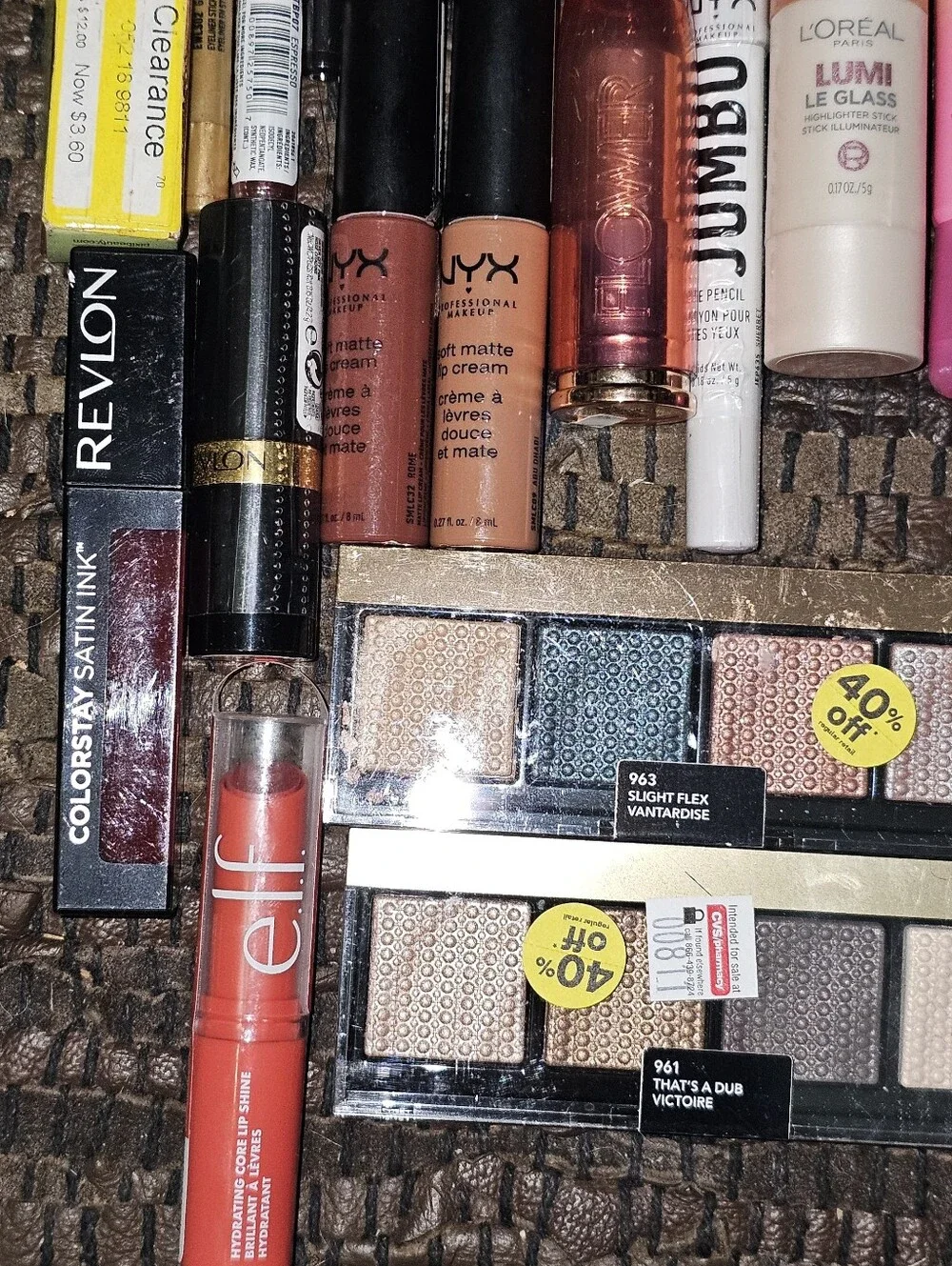 25 Pc Mixed Lot Of Makeup ELF, Flower, NYX, Revlon, CoverGirl